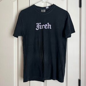Jireh black and purple shirt